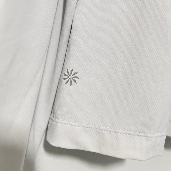 Athleta Sunchaser Top Women's XL UPF Long Sleeve Size XL White Zip Pocket - Picture 9 of 14